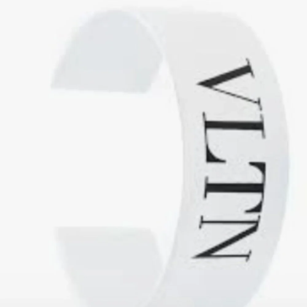 VALENTINO GARAVANI Logo print enamel cuff